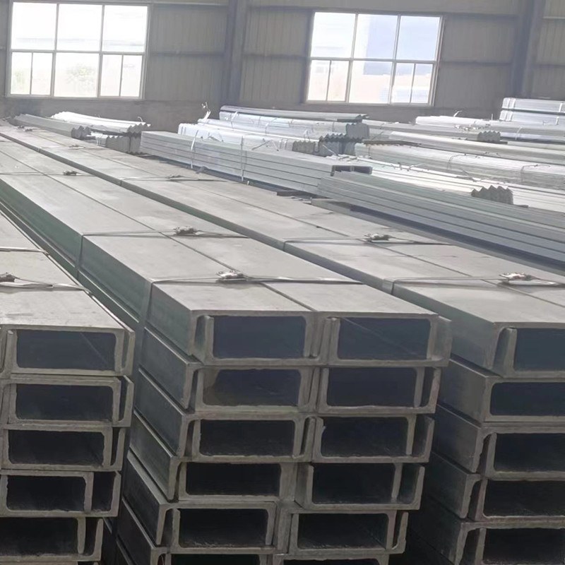 Steel Galvanized U Channel For Building Construction U Shaped Steel Channel Sizes 8# 43mm 5mm